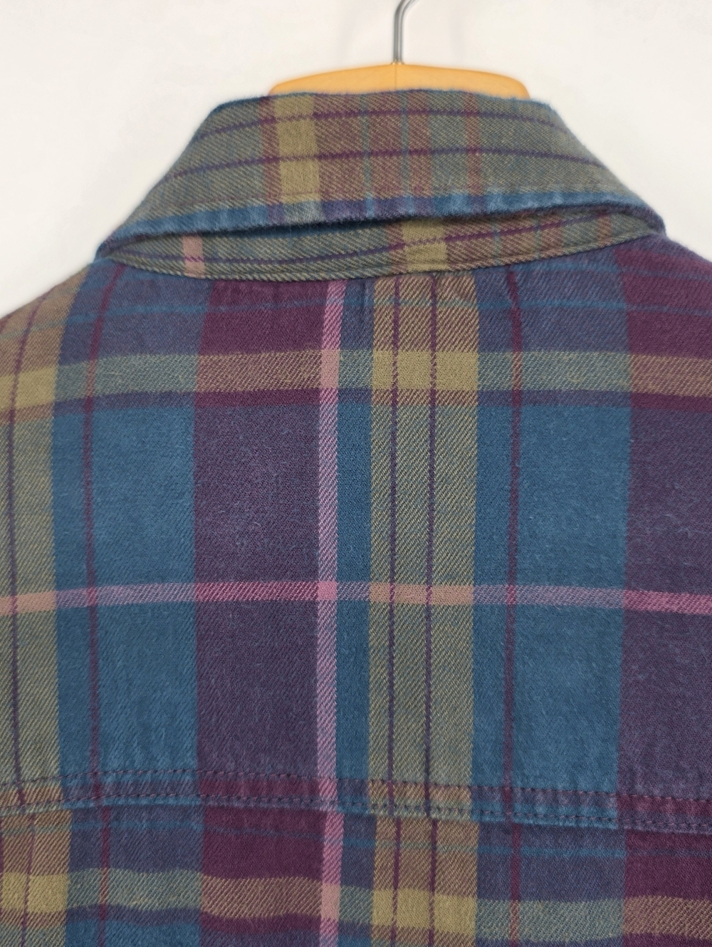 The North Face Women's Plaid Sherpa-Lined Shirt Jacket Size M Purple, Blue. - Picture 6 of 11